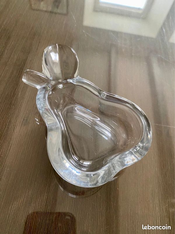 Vide poche poire en cristal Art Vannes vintage (image 1)