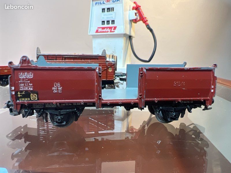 Wagons de marchandises bleus Märklin pour modélisme ferroviaire à l'échelle HO