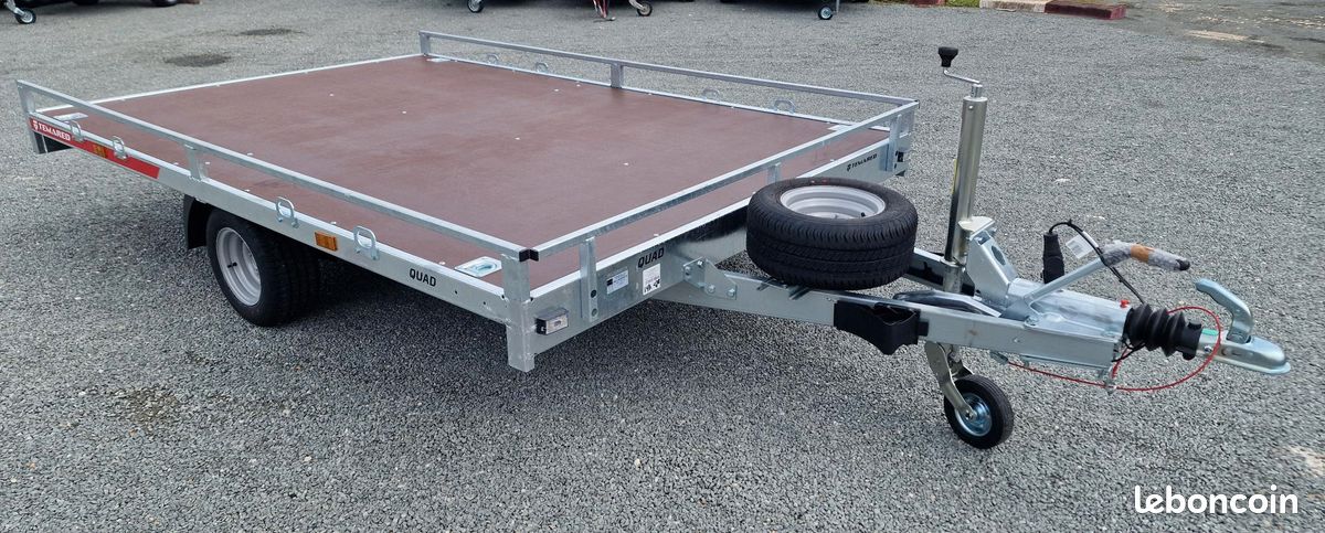 Remorque Plateau Porte Quad 3Mx1.94 1.5T (image 1)