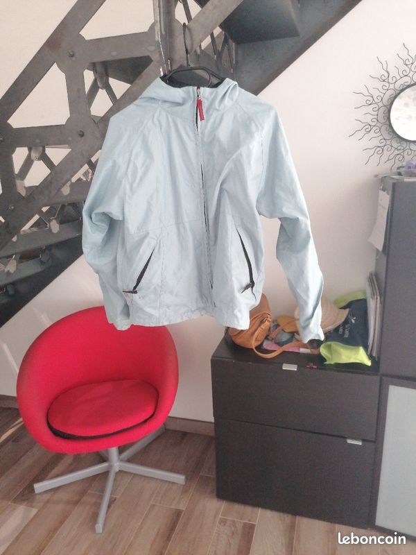 Kway gris-bleu tribord en 12 ans unisexe (image 1)