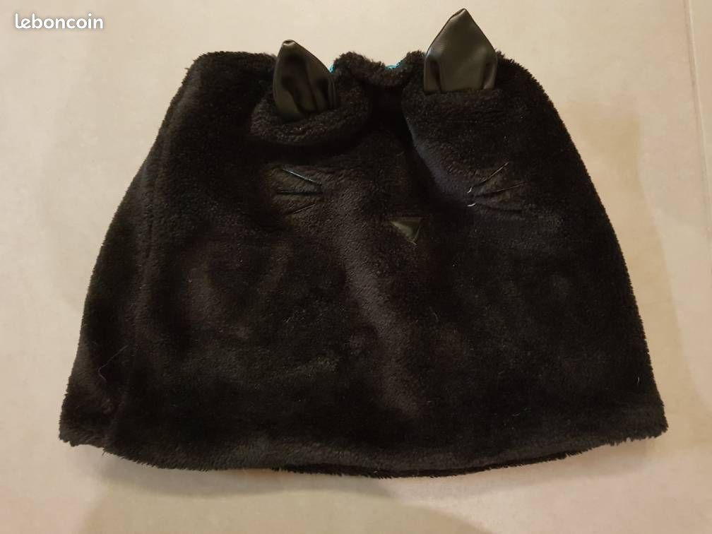 Superbe jupe peluche noire 8 ans (image 1)