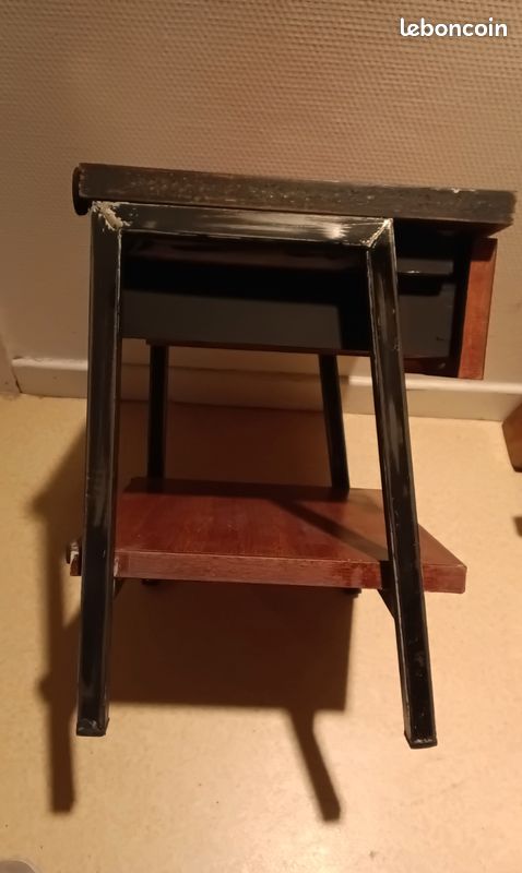 Petite table basse/ bout de canapé vintage (image 8)