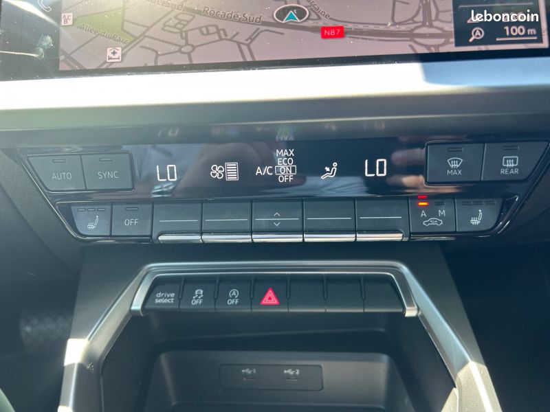 Audi A3 SPORTBACK 30 TFSI 110CH MILD HYBRID DESIGN S TRONIC 7/ TVA RECUPERABLE (image 21)