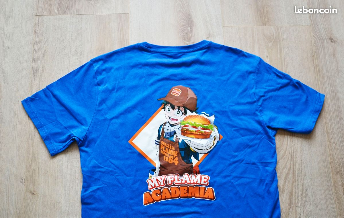 T-shirt Collector Burger King X My Hero Academia - Personnage DEKU - Taille L - Neuf Avec étiquette