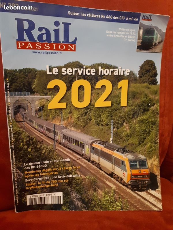 Revue "Rail passion" No 283 de mai 2021 "Le service horaire 2021" (image 1)