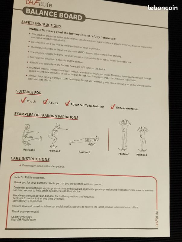 Plateau d'equilibre (image 3)