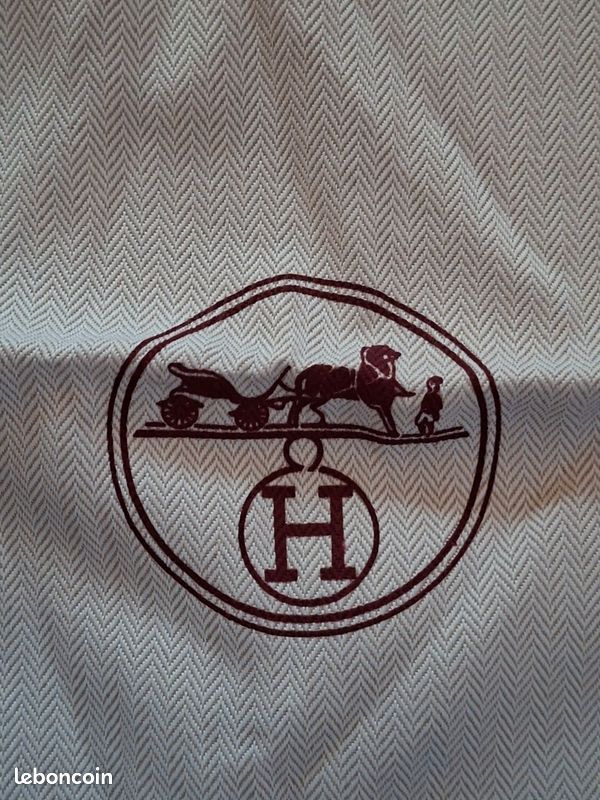 Dustbag (pochette De Protection) HERMÈS écru En Coton - Petit Modèle Pour Sac Seau