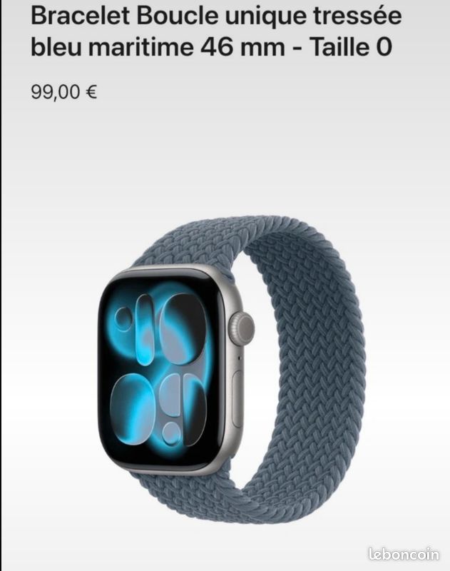 Bracelet montre apple Watch boucle unique (image 2)