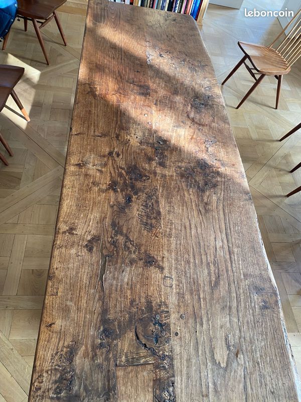 Très grand table de ferme en chêne (image 4)