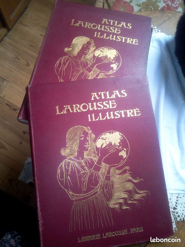 Ancien atlas Larousse Illustré (image 1)