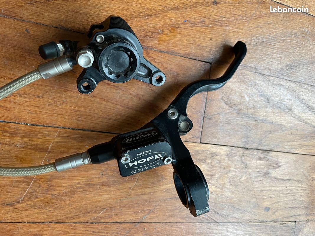 Levier De Frein Arrière Gauche Hope Mini - Maître-cylindre Mono, Alu, Couleur Gunmetal