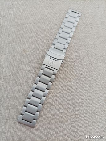 Bracelet De Montre Métallique Plaqué 20mm - Neuf, Fixation Simple, Qualité Supérieure