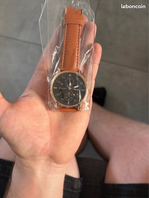 Montre Homme avec Bracelets Style Vintage Tendance Taille