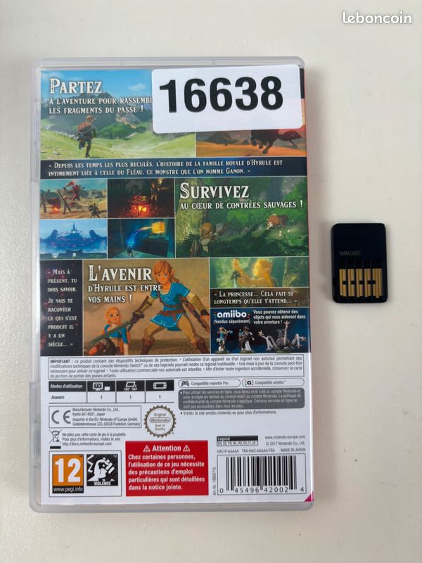 Zelda Breath of the Wild - Jeu Nintendo Switch #A16638 (image 2)