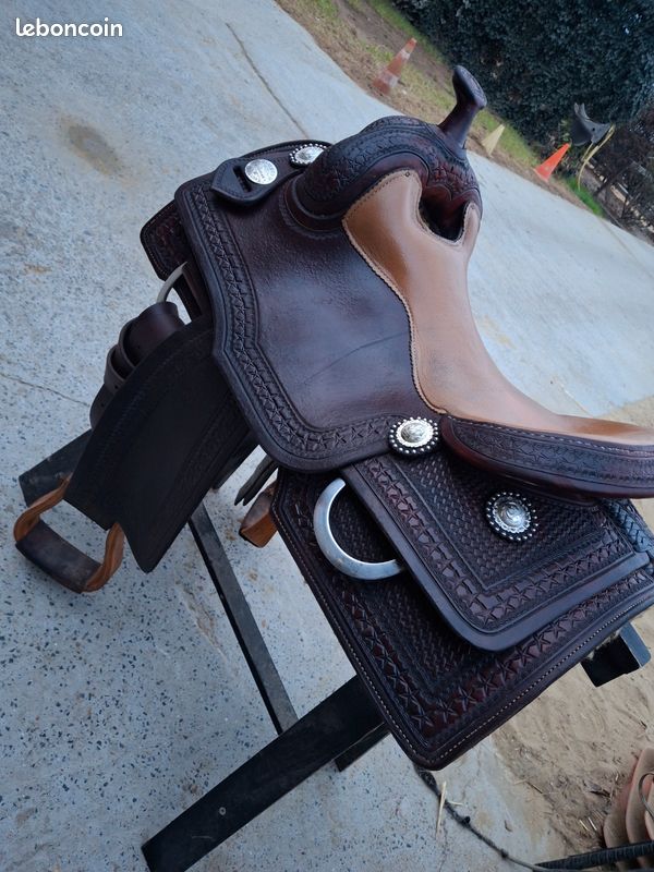 Paire D'étriers De Sellerie Showman En Aluminium Oxbow Avec Bande De