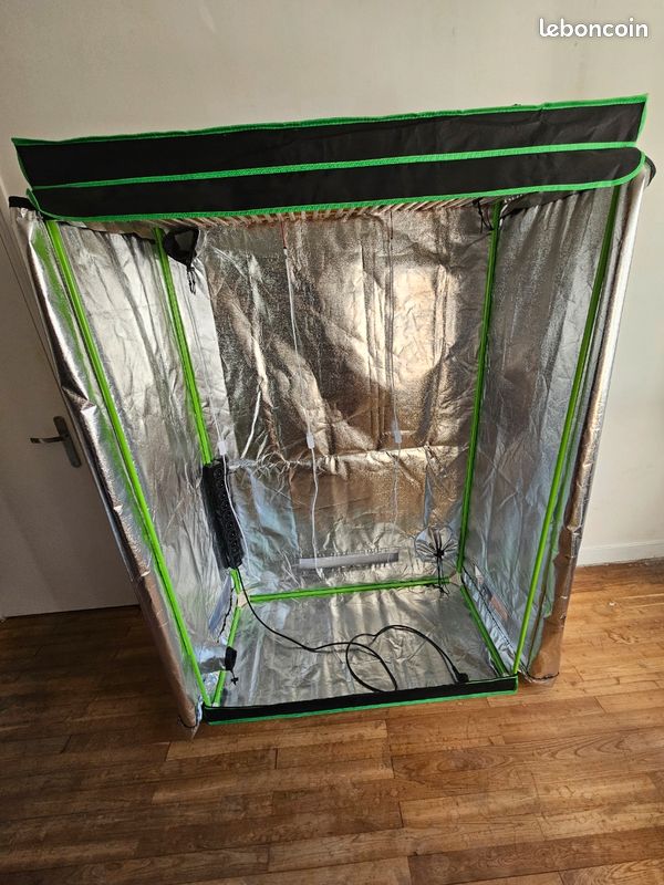 Tente de culture 120x60x180 complète – LED 460W + étagère + tapis chauffants (image 3)
