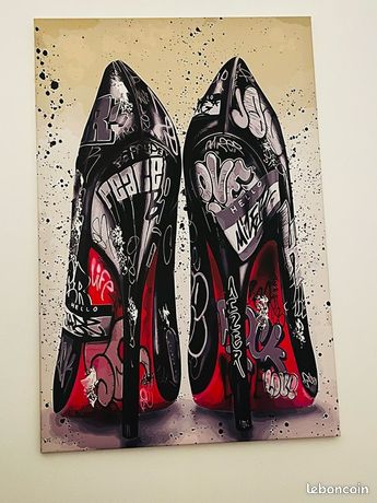 Wall Art Tableau Escarpin Tableau Déco Moderne Talons Aiguille • Peintures  Sur Toile