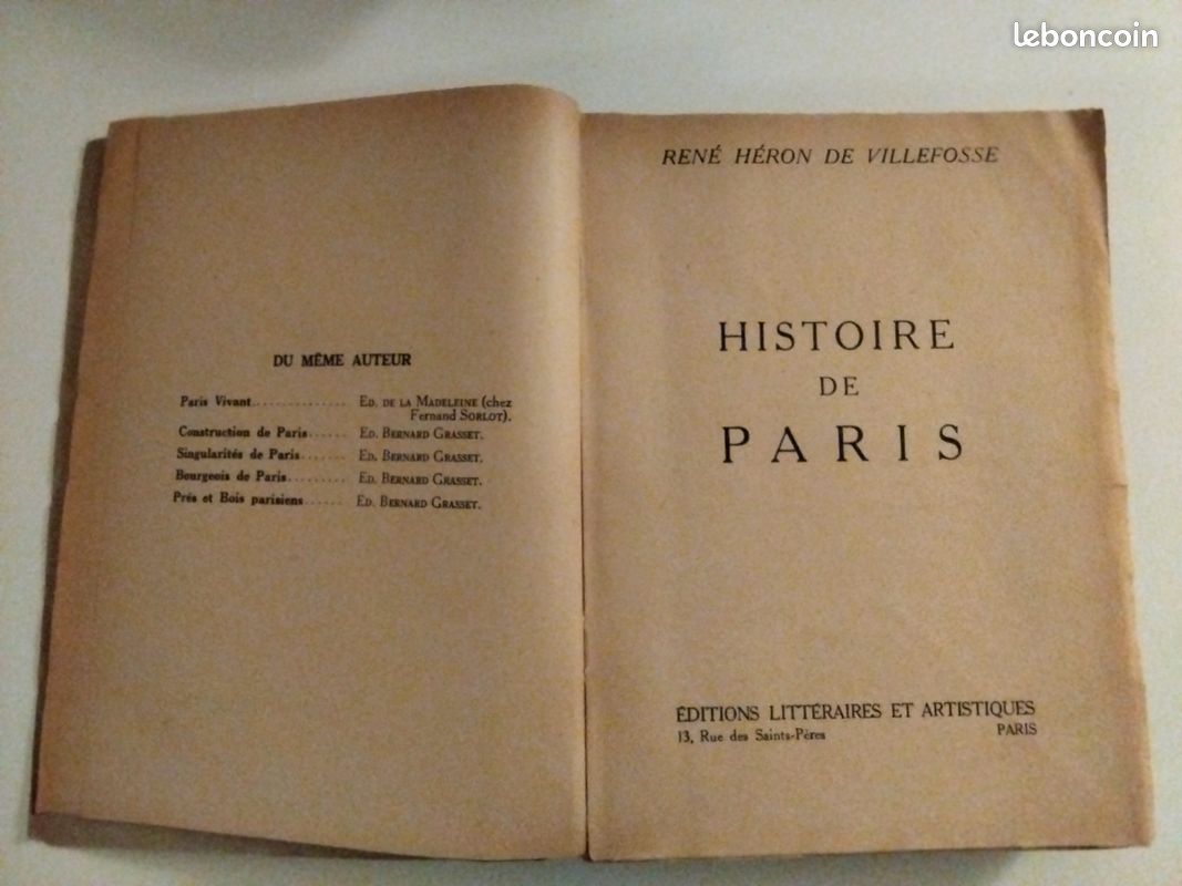Histoire de Paris. René Héron de Villefosse (image 5)