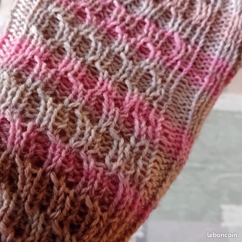 Chaussettes Rayures Biais Roses En Coton Bio – Le Sourire Multicolore