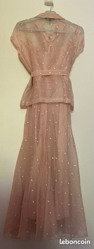 Ensemble 2 pièces Robe + Gilet chemisier Tara Jarmon 100% SOIE (image 6)