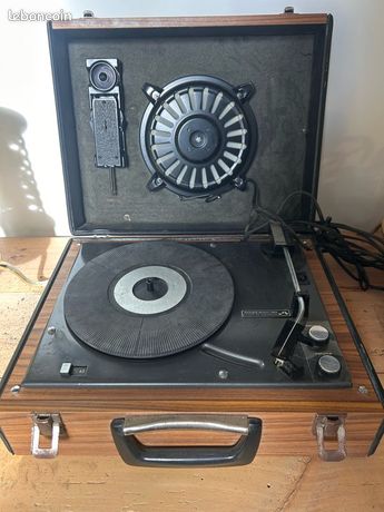 Valise Tourne-disque Pathé Marconi HIFIVOX - Vintage, état Fonctionnel