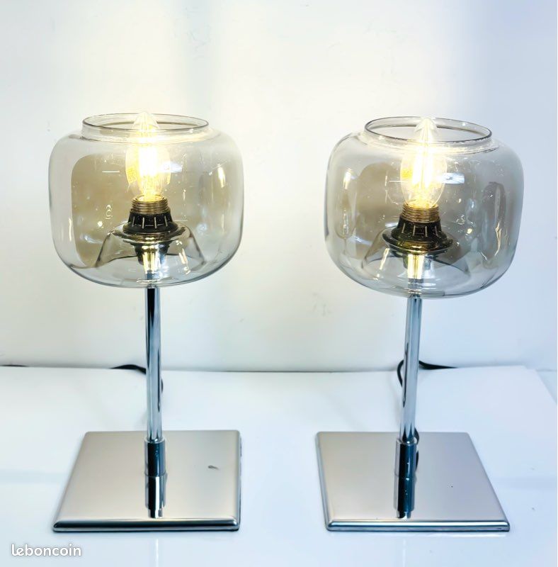 Paire de Lampe Gaëtano Sciolari (image 2)