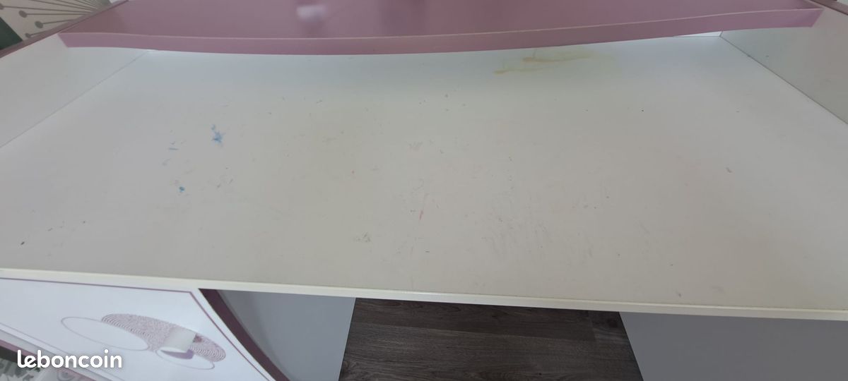 Chambre fille - lit avec tiroir - table de chevet - bureau (image 14)