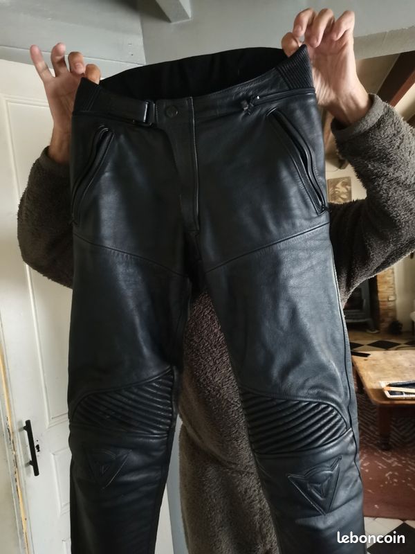 Pantalon homme cuir moto (image 1)
