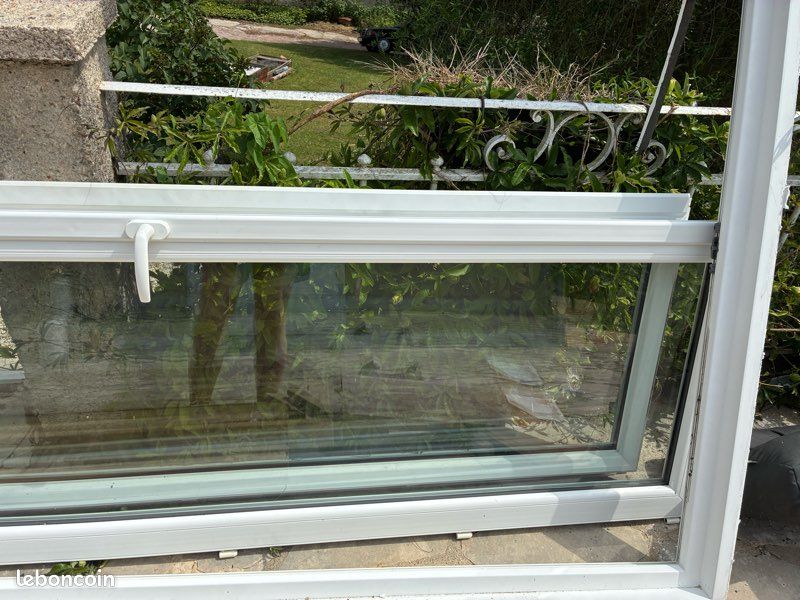 Porte-fenêtre PVC blanche 140 x 220 cm - Très bon état (image 6)