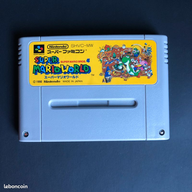 Super Mario World Sur Super Famicom – Pile Neuve – NTSC-J – SHVC-MW