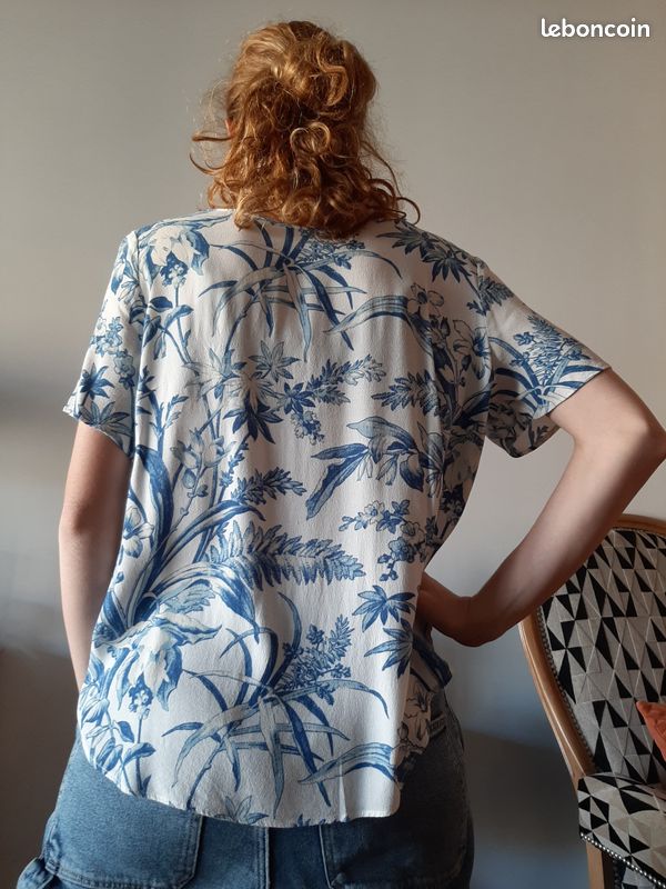 Tunique feuillage bleu (image 2)