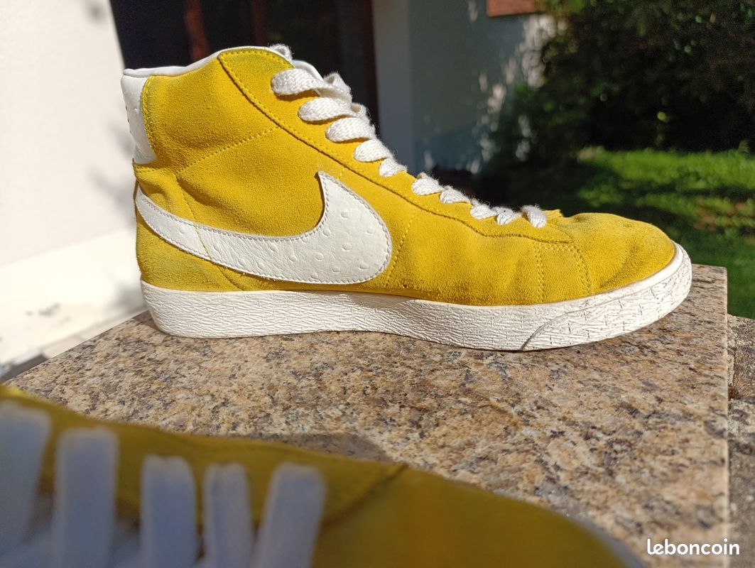 Chaussure Nike Blazer Vintage Homme Jaune Nike Blazer Mid '77
