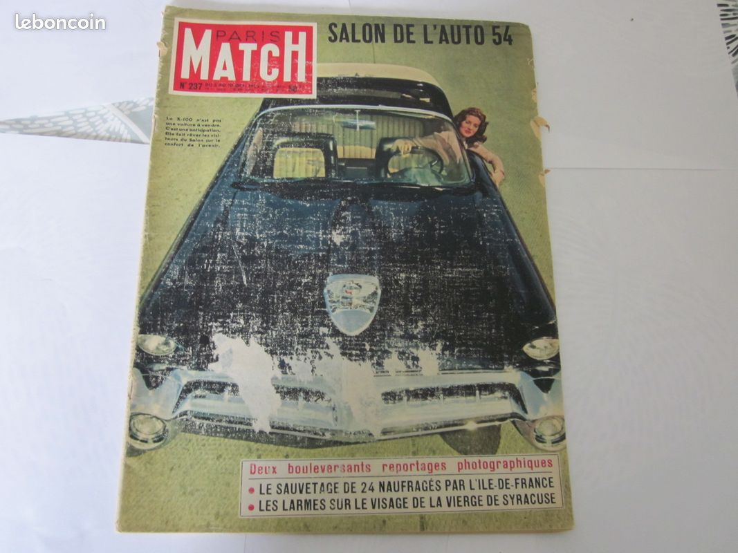 Match salon de l auto 1954 (image 1)