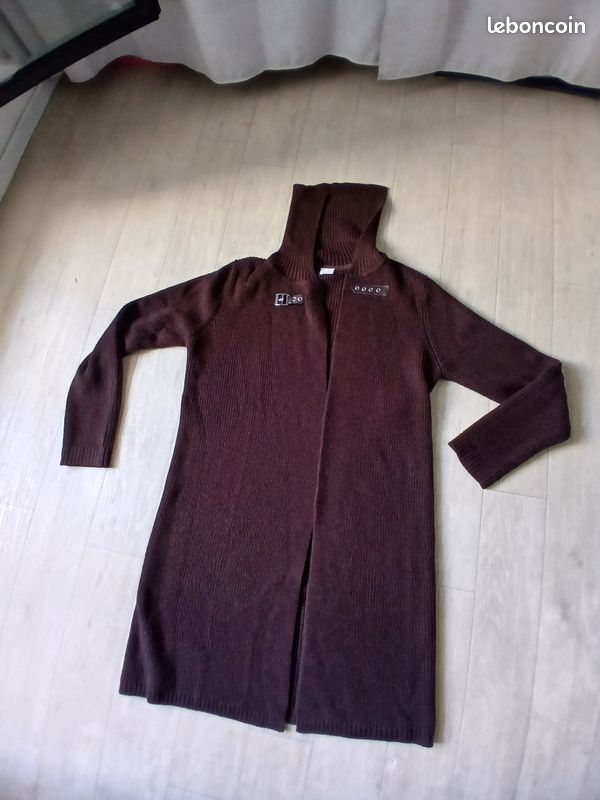 Pull Femme Camaïeu Taille 1 Couleur Prune Et Rose - État Parfait