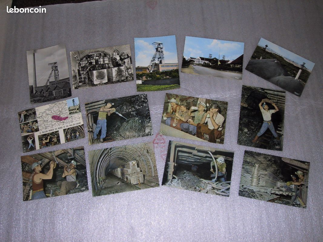 13 Cartes Postales Anciennes -- Mines HBNPC (image 1)