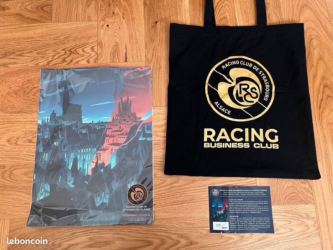 Ticket Match Racing Club Strasbourg / OL – Ligue 1 10 Avril 2022 – Rare
