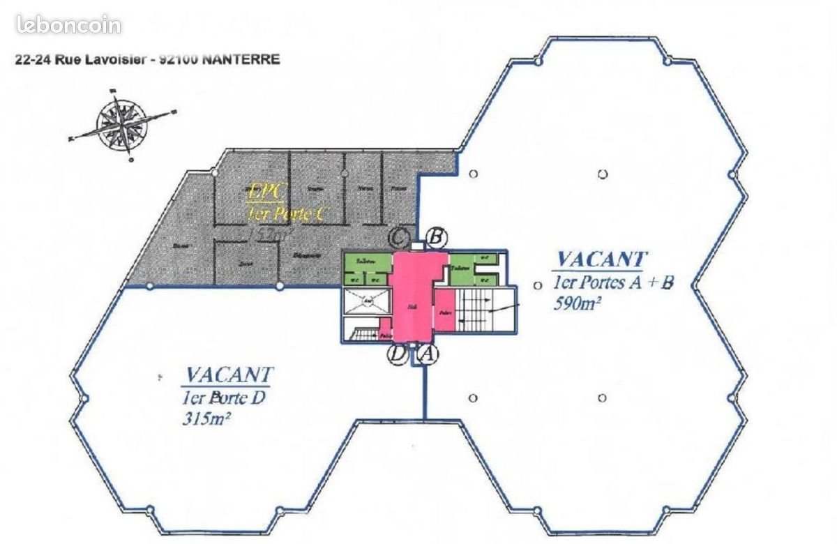 Local bureaux 789 m² (image 9)