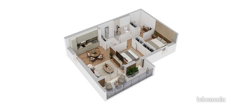 Appartement 3 pièces 59 m² · à Gouesnou · 59 m² · 239 000 €
