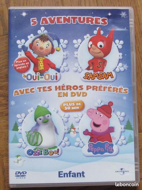 DVD Enfant Oui Oui Samsam Peppa Pig Ozie Boo (image 1)
