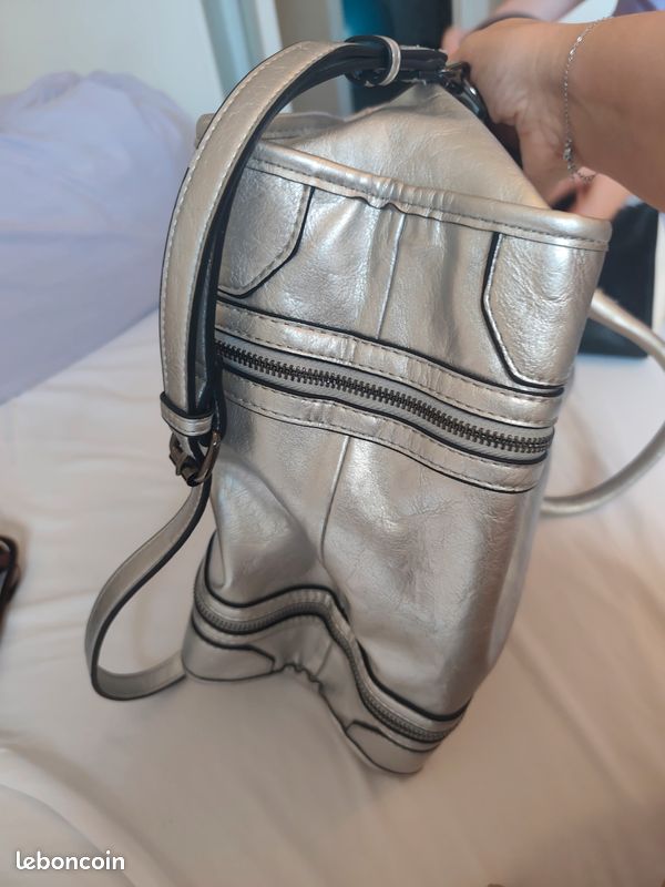 Sac argent style zadig et voltaire (image 2)