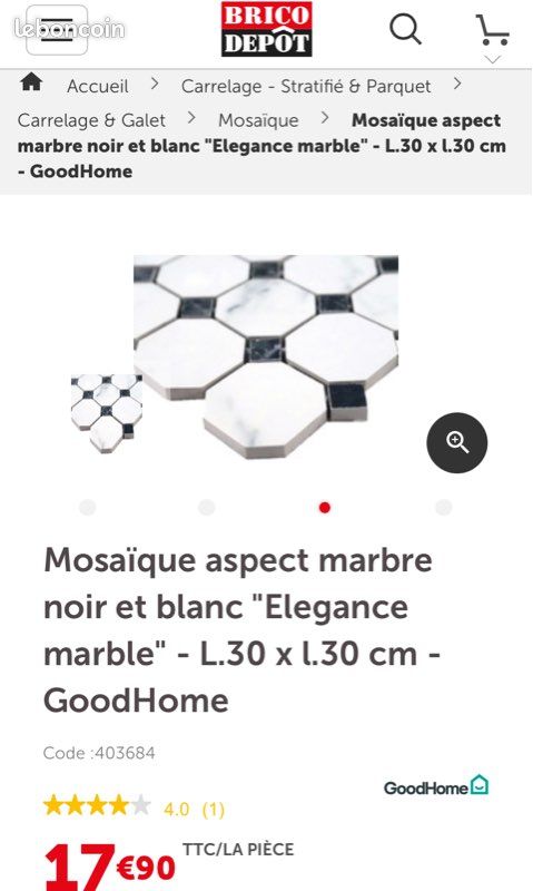 Mosaïque murale 30cmx30cm carrelage (image 2)