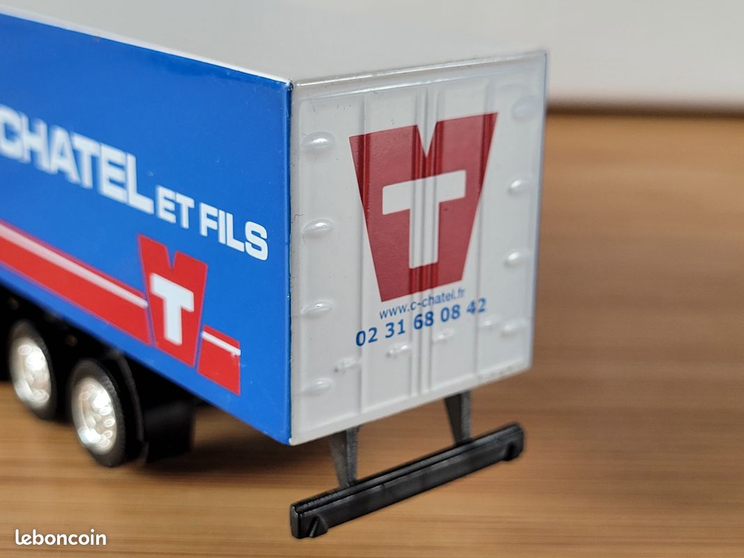 Eligor 1/43 - MAN F2000 Camion Porte-auto - Gris/bleu - Occasion France