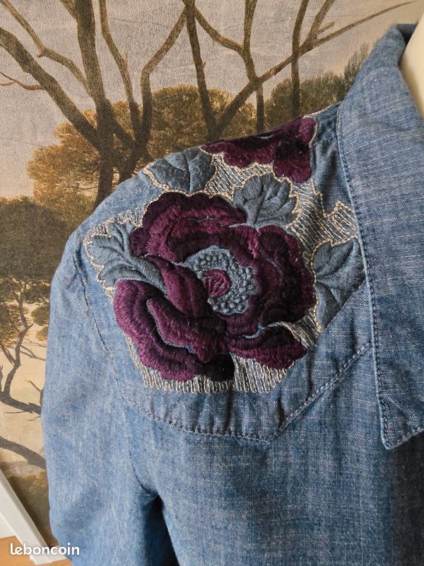 Chemise jeans brodée VENTILO 42 (image 4)