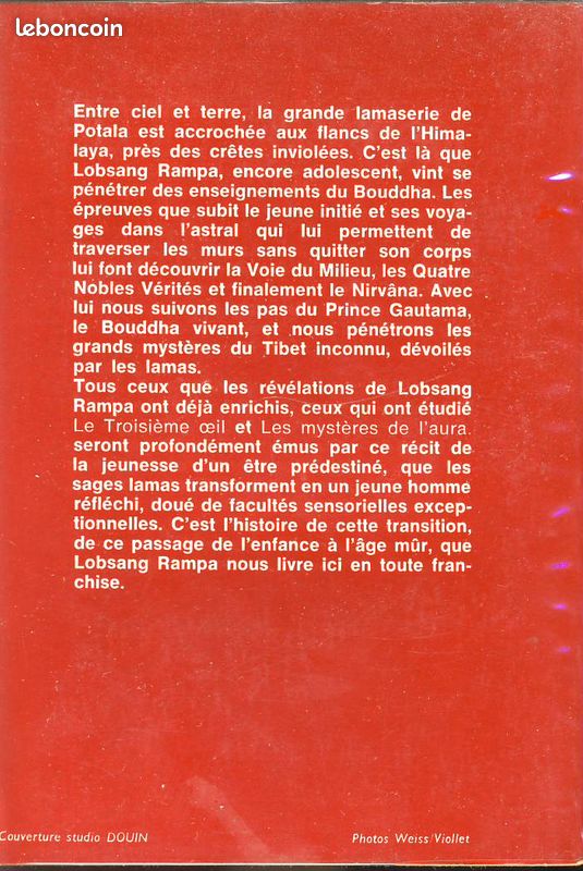 LOBSANG RAMPA - "LA ROBE DE SAGESSE" - J'AI LU n° A277 (image 2)