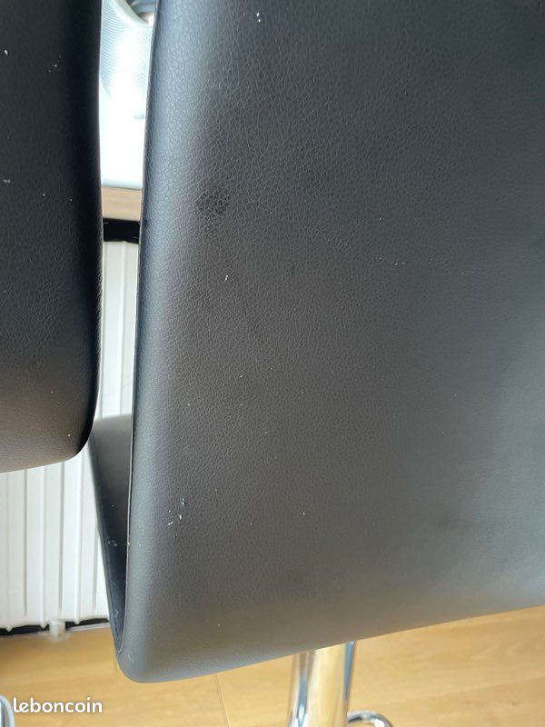 Chaises de bar ajustables noires (image 4)