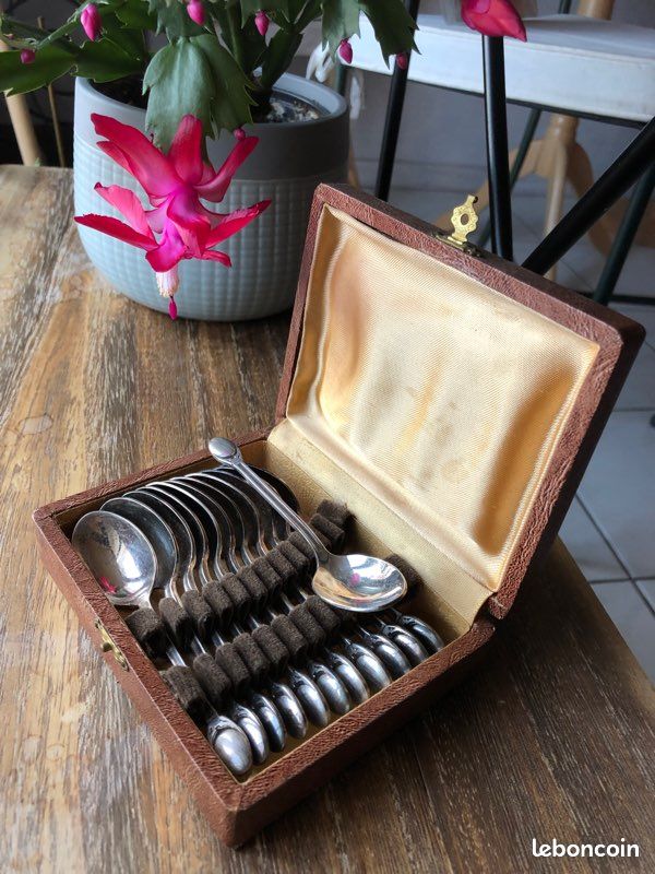 🦋 dixi coffret cuillères à moka anciennes 🦋 (image 1)