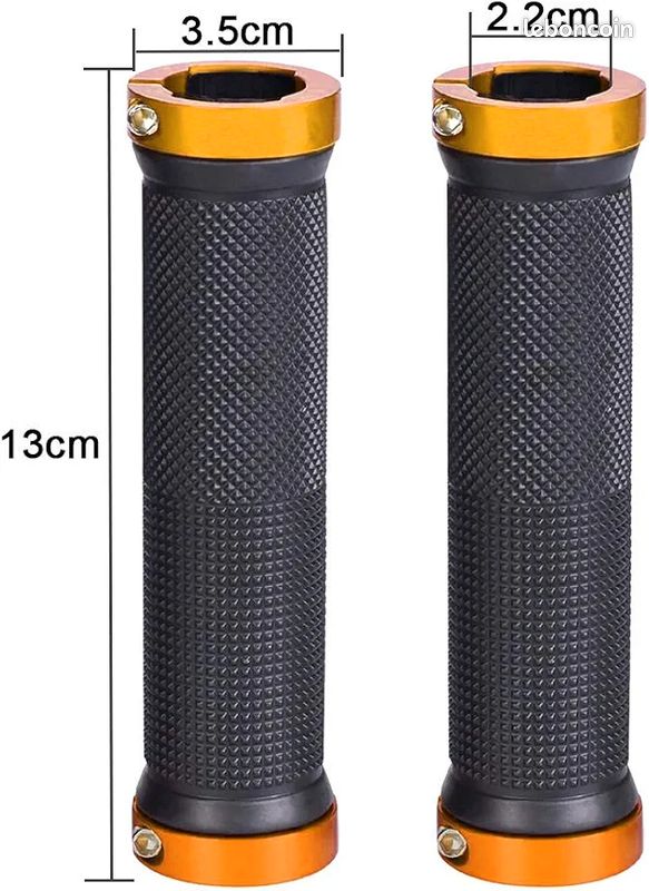 CYSKY 1 Paire Poignées de Guidon de Vélo 22,2mm et Bouchons d'Extrémité