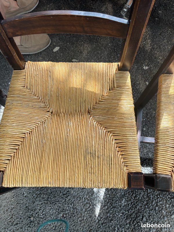 Lot de chaises chene massif 7 (image 5)