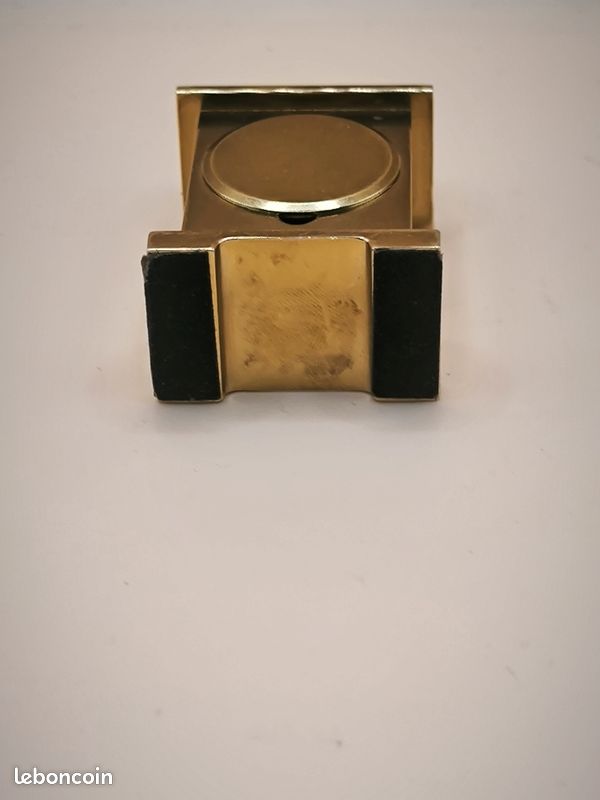 Horloge miniature Quartz de bureau en laiton (image 4)