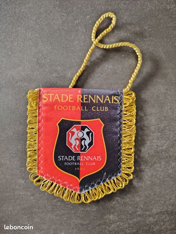 Fanion Stade Rennais FC 1901 – Vintage, Fabriqué En France, Parfait Pour Les Collectionneurs